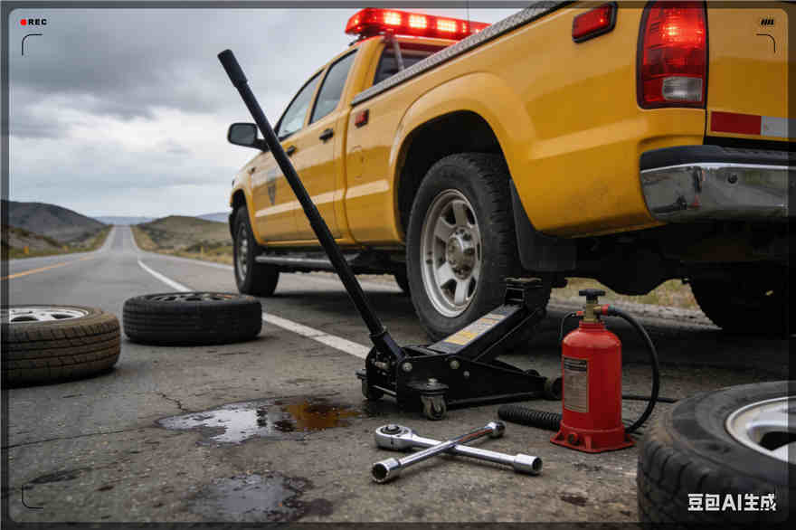 喀喇沁旗爆胎道路救援-汽车换轮胎